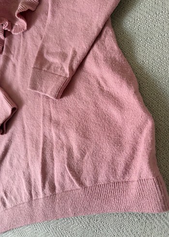 Nakışlı Pembe Triko Kız Bluz - Görsel 5