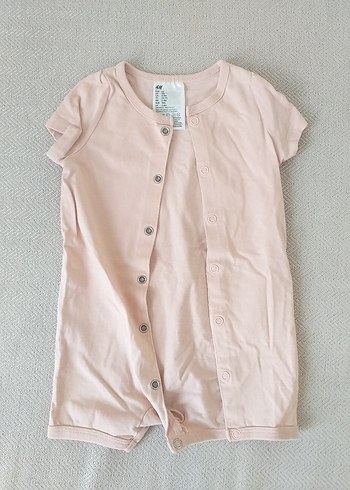 h&m gül kurusu bebek tulum
