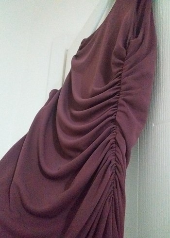 Zara zara bordo Drapeli Abiye Elbise xs