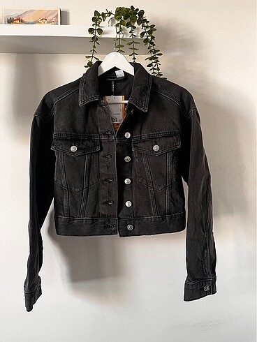 H&M Etiketli Siyah Kot Ceket (xs/xxs)