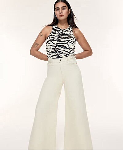 H&M H&M Zebra Desenli Body (xs)