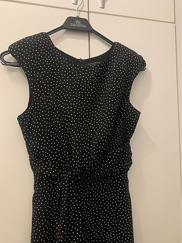 BSL FASHION BSL marka giyilmemiş Puantiyeli çok şık 34 beden elbise
