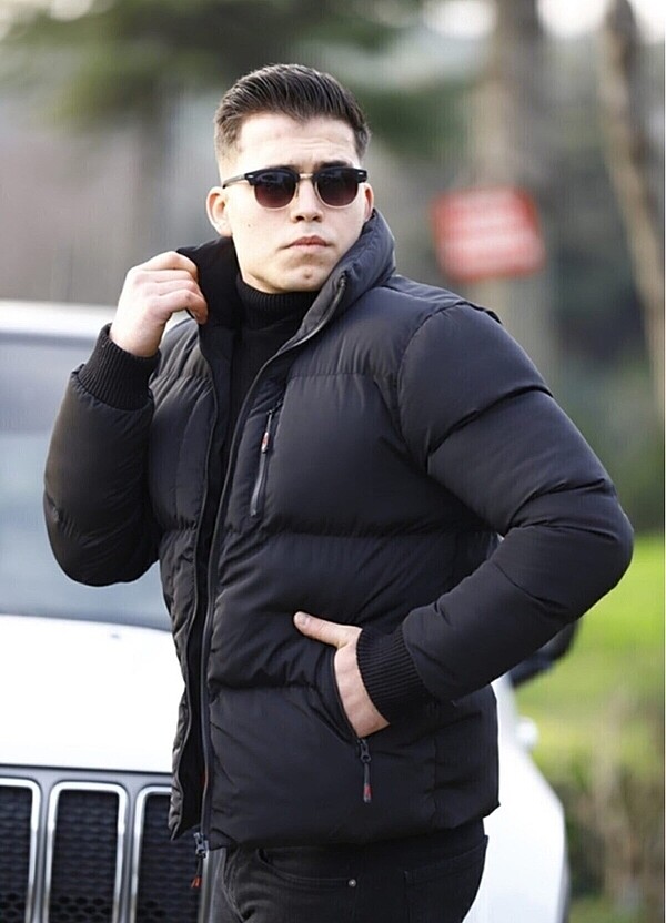 Densmood Erkek Siyah Şişme Mont - Görsel 3