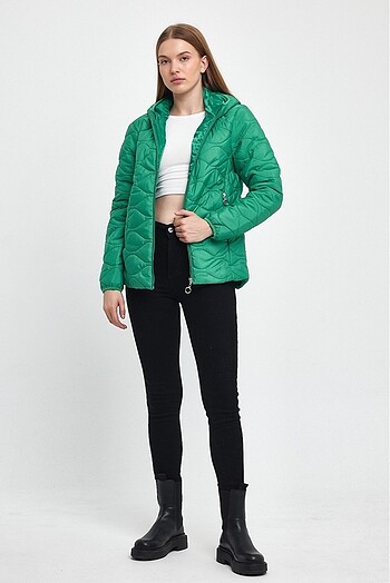 Densmood Kadın Kapitone Mont - Görsel 6