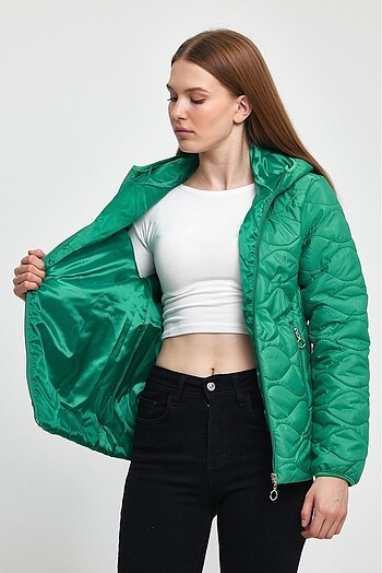 Densmood Kadın Kapitone Mont - Görsel 7