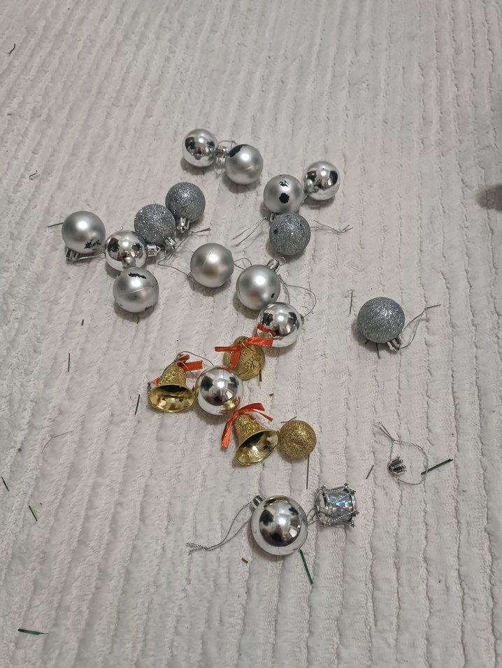 Gri ve Beyaz ramazanda dogumgununde ışık arasına   Süsleri Seti - Görsel 2