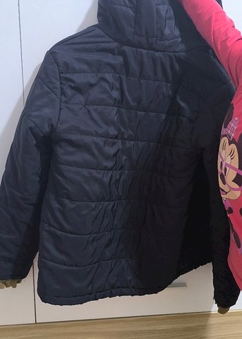 Erkek Çocuk Siyah Fermuarlı Sıcak Mont - Görsel 4