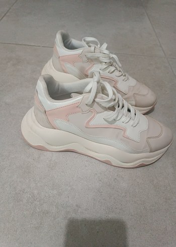 Beyaz Pastel Platform Spor ayakkabı kupa marka