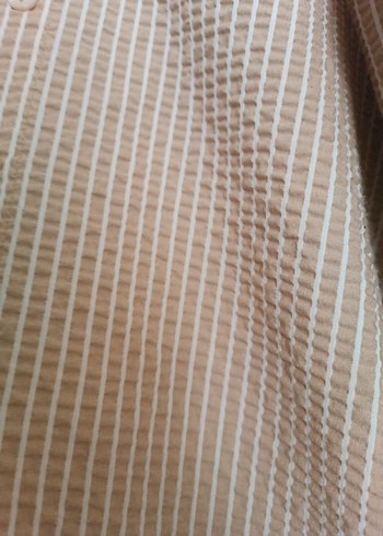 Diğer Bej Düğmeli Keten Gömlek tunik