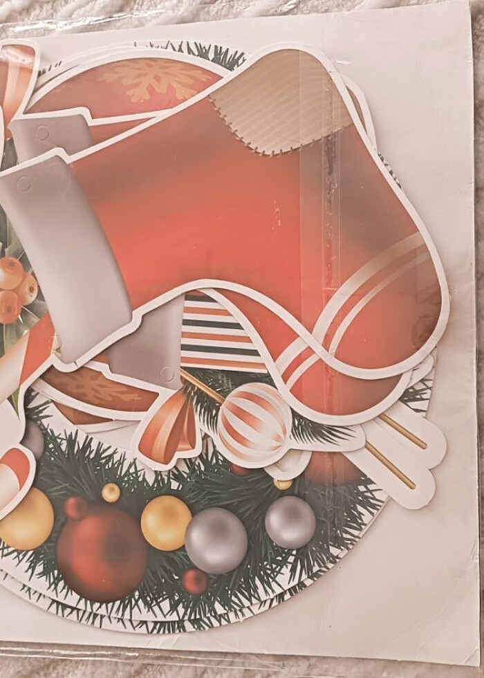 Yılbaşı süsleri resimde göründüğü gibi sıfır paketli hiç oullani - Görsel 3