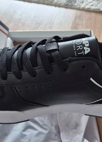 Siyah Bağcıklı Spor Ayakkabı - Görsel 4