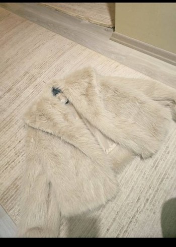 krem Kürk Detaylı Midi Kadın Mont - Görsel 2