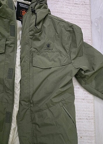 Lumberjack yeşil mont - Görsel 8