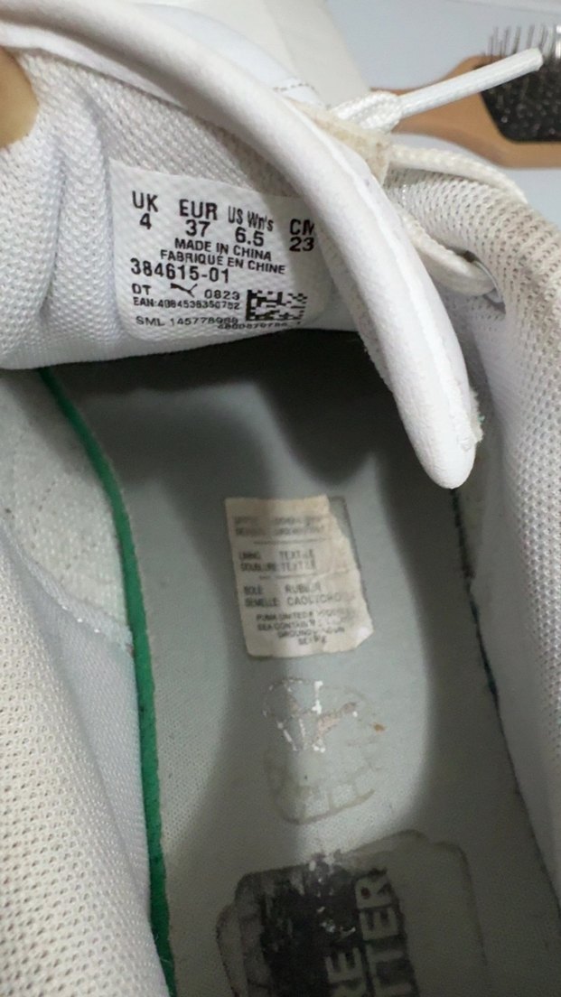 Beyaz Kadın Puma Dolgu Topuk Spor Ayakkabı - Görsel 3