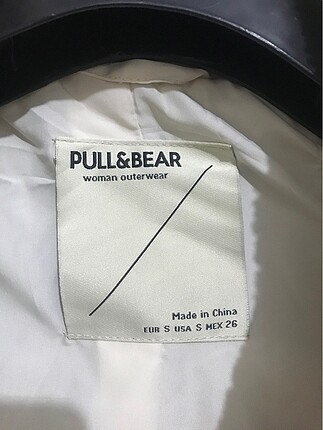 s Beden ten rengi Renk Pull and bear peluş ceket