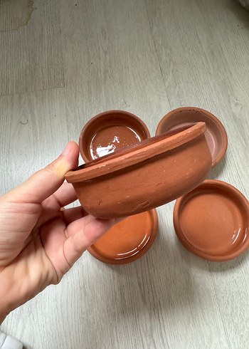 Bej Seramik 6'lı Küçük Saklama Kabı - Görsel 4