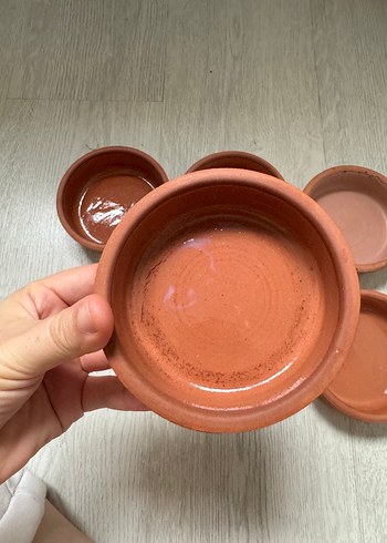 Bej Seramik 6'lı Küçük Saklama Kabı - Görsel 2