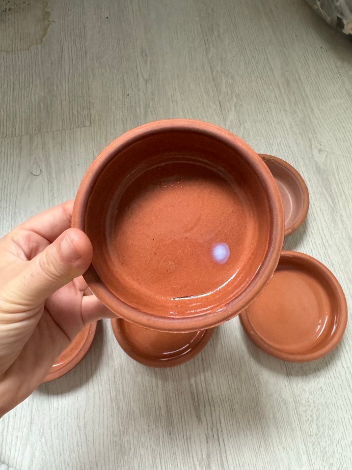 Bej Seramik 6'lı Küçük Saklama Kabı - Görsel 3