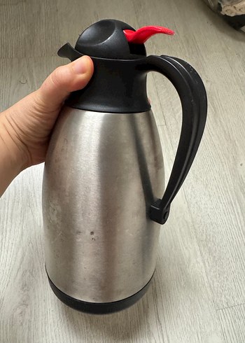 Gri Çelik Termoslu Demlik - Görsel 2