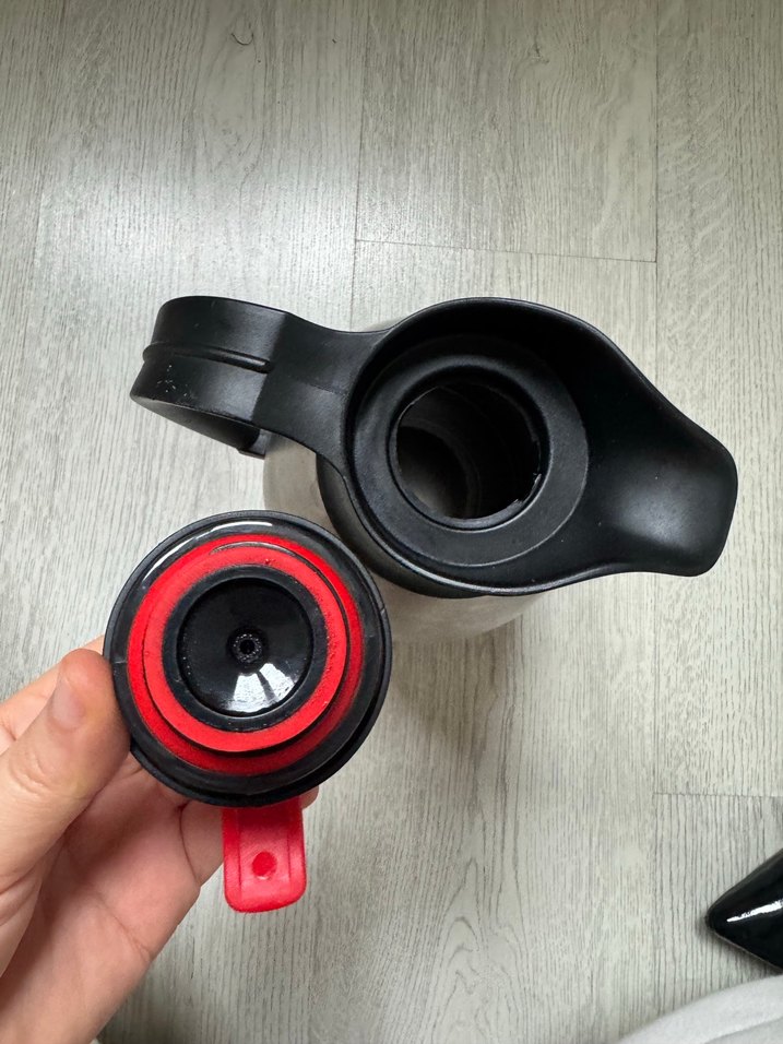 Gri Çelik Termoslu Demlik - Görsel 5