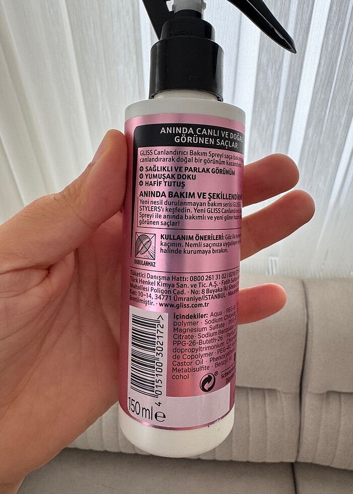 Canlandıcı Saç bakım spreyi - Görsel 4