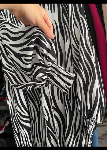 Zebra Desenli Mini Kadın Tunik - Görsel 2