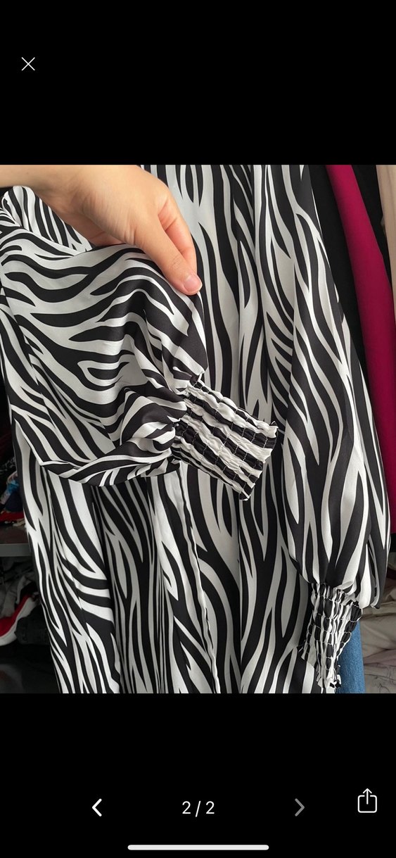 Zebra Desenli Mini Kadın Tunik - Görsel 2