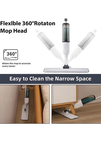 Diğer Mikrofiber Mop Deterjan Hazneli Spreyli