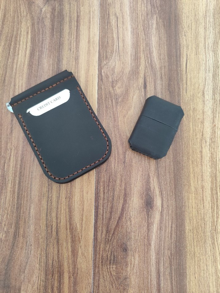 Erkek hediyelik deri cüzdan+deri çakmak - Görsel 2
