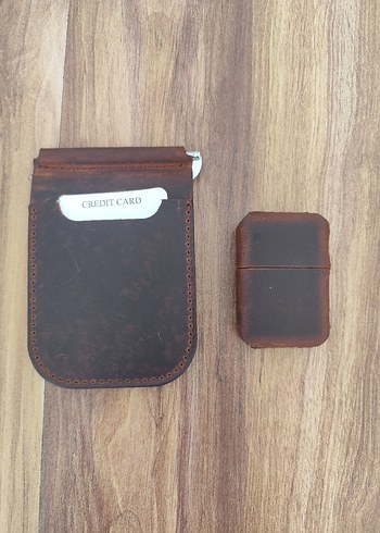 Koyu Kahverengi Vintage Erkek Cüzdanı Çakmak hediyelik - Görsel 3