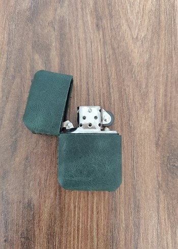 %100 deri kılıflı zippo - Görsel 2