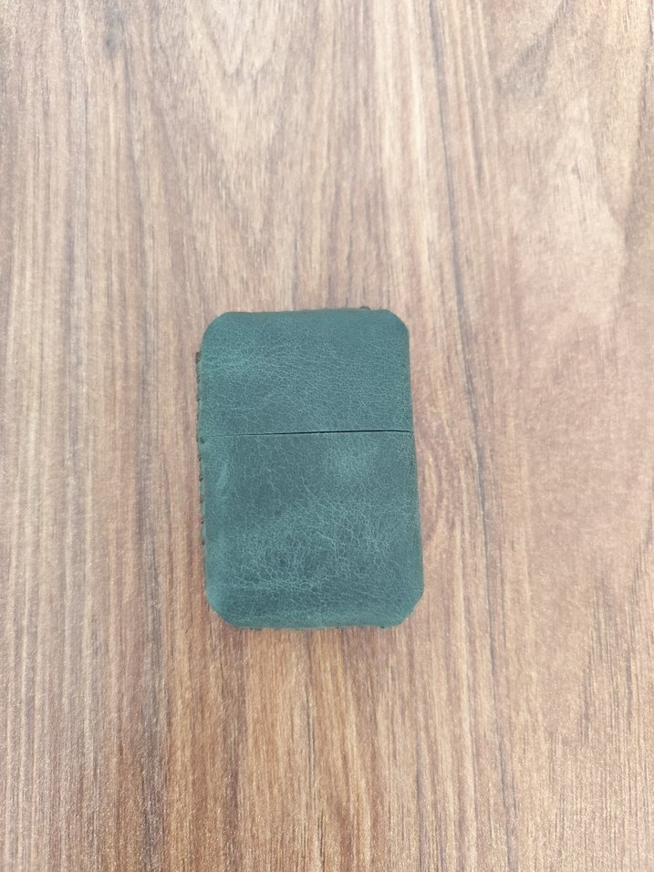 %100 deri kılıflı zippo - Görsel 3