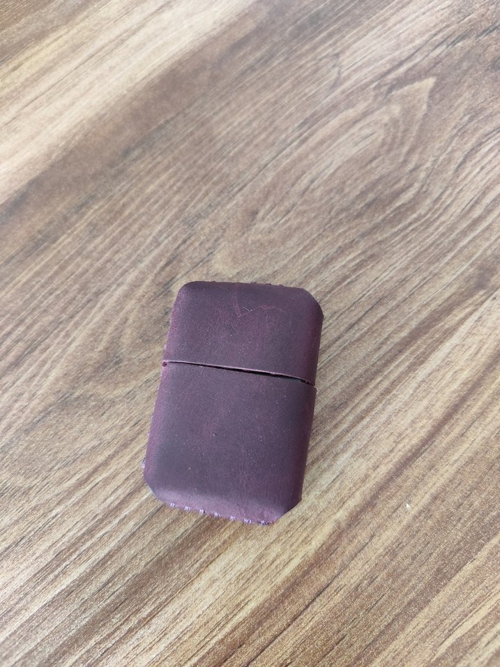 %100 deri kılıflı zippo - Görsel 3