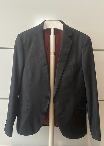 Erkek Siyah Düğmeli Klasik Ofis Takımı - Görsel 2