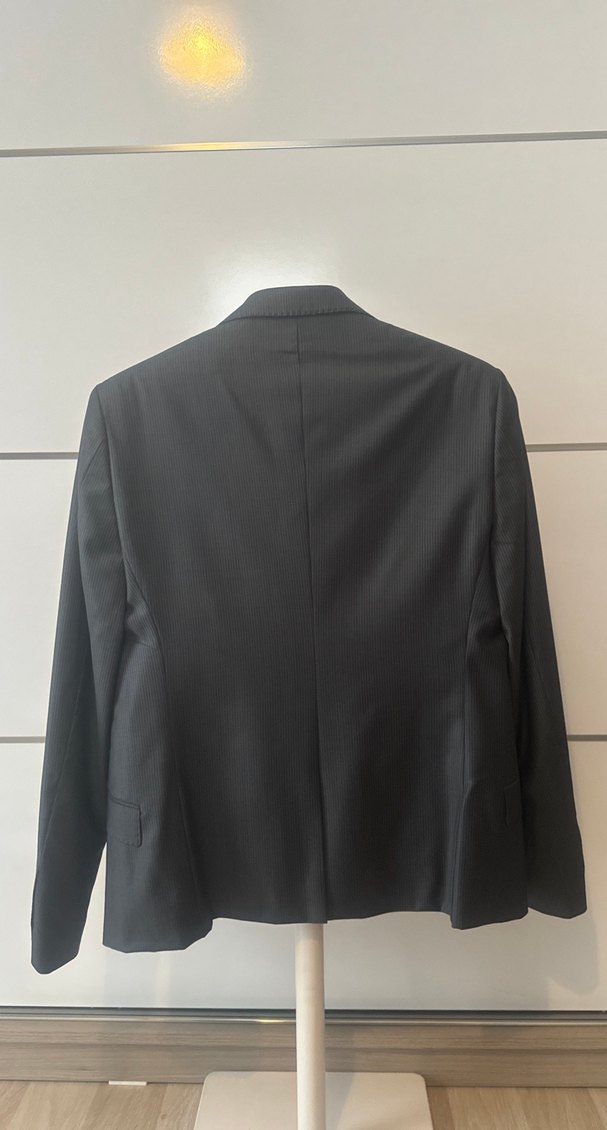 Erkek Siyah Düğmeli Klasik Ofis Takımı - Görsel 4