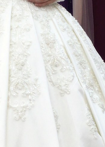 Uzun Kollu Prenses Gelinlik - Görsel 3