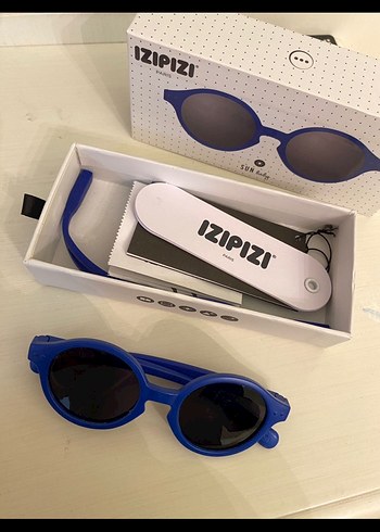 IZIPIZI Çocuk Mavi Yuvarlak Güneş Gözlüğü - Görsel 2