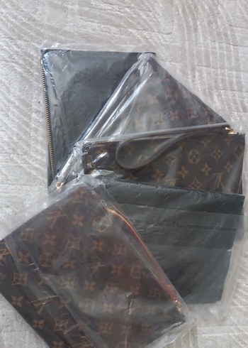 Kahverengi Deri Fermuarlı Kadın Clutch Çanta