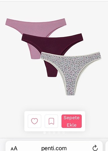 Penti Kadın 3'lü Midi Külot Seti - Görsel 2