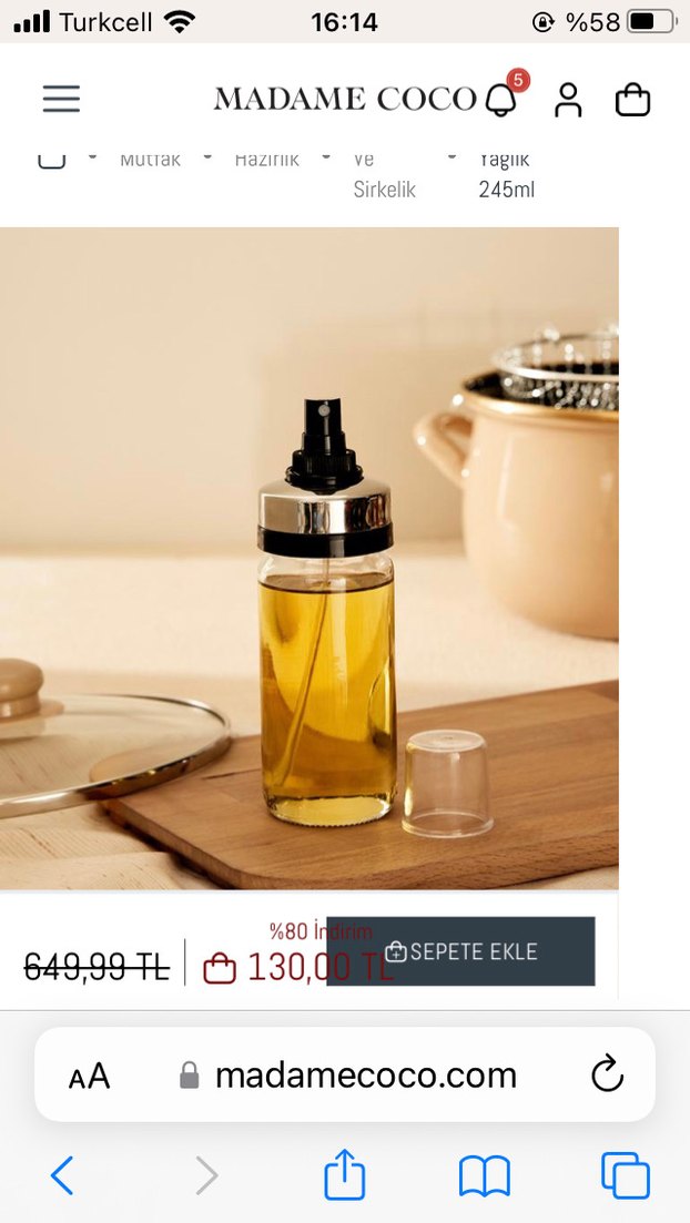 Ella Beyaz Gri Sprey Yağlık - Görsel 2