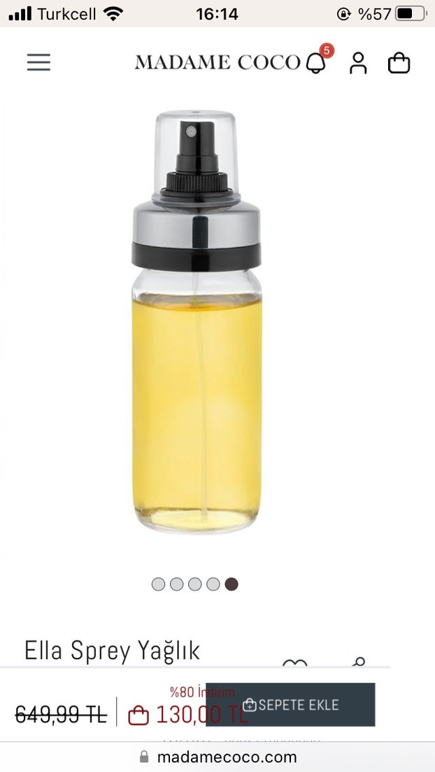 Ella Beyaz Gri Sprey Yağlık - Görsel 3