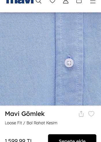 Kadın Mavi Denim Gömlek loose fıt - Görsel 6