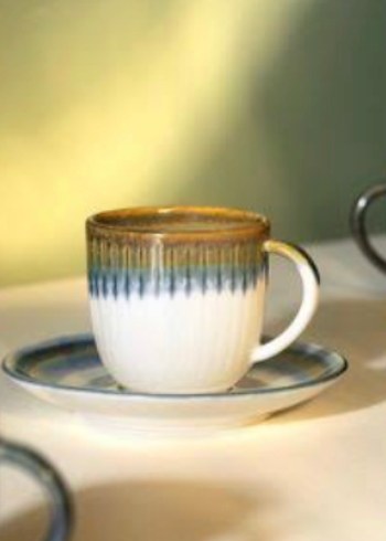 Hiver 2'li Mavi Kahve Fincan Seti - Görsel 2