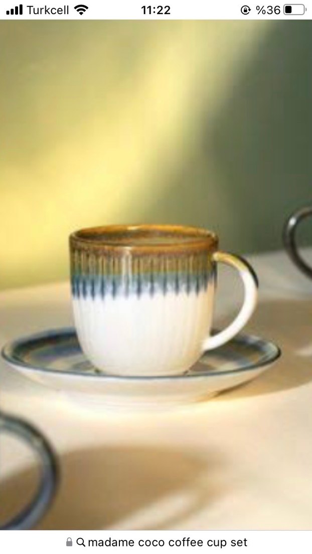 Hiver 2'li Mavi Kahve Fincan Seti - Görsel 2