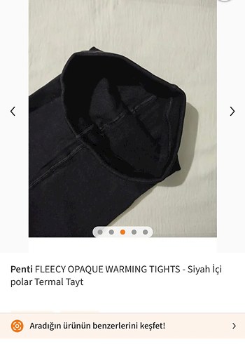 Penti Siyah Termal Polar Tayt - Görsel 2