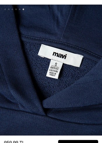 Nakışlı Lacivert Kapüşonlu Kadın Sweatshirt - Görsel 4