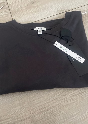 Mavi Gri Kısa Kollu Tişört - Görsel 6