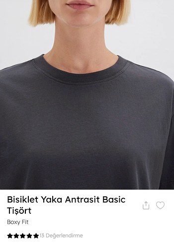 Mavi Gri Kısa Kollu Tişört - Görsel 4