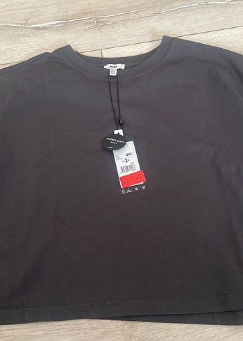 Mavi Gri Kısa Kollu Tişört - Görsel 7