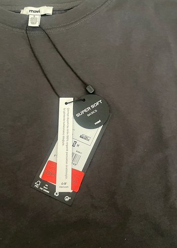 Mavi Gri Kısa Kollu Tişört - Görsel 8